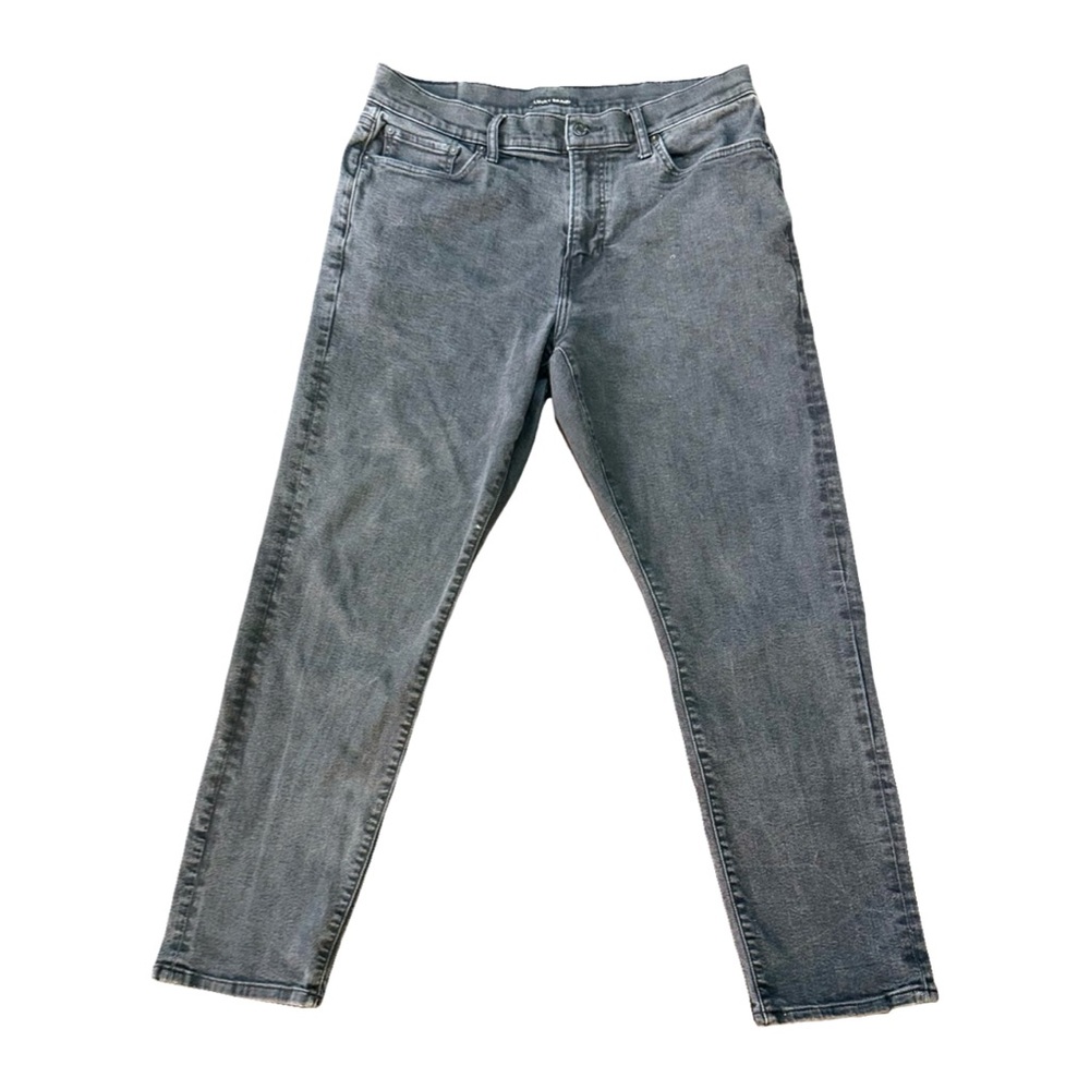 Lucky Brand men's jeans in a charcoal gray wash, size W34 L32